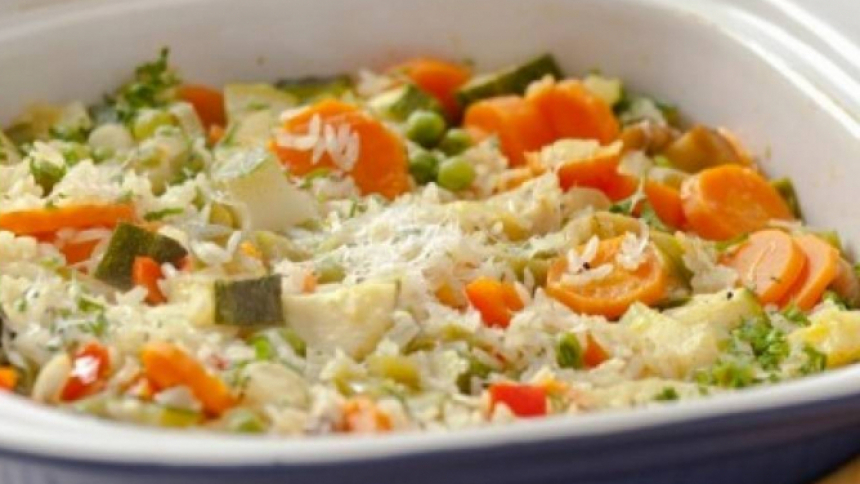 Guiso de arroz con verduras